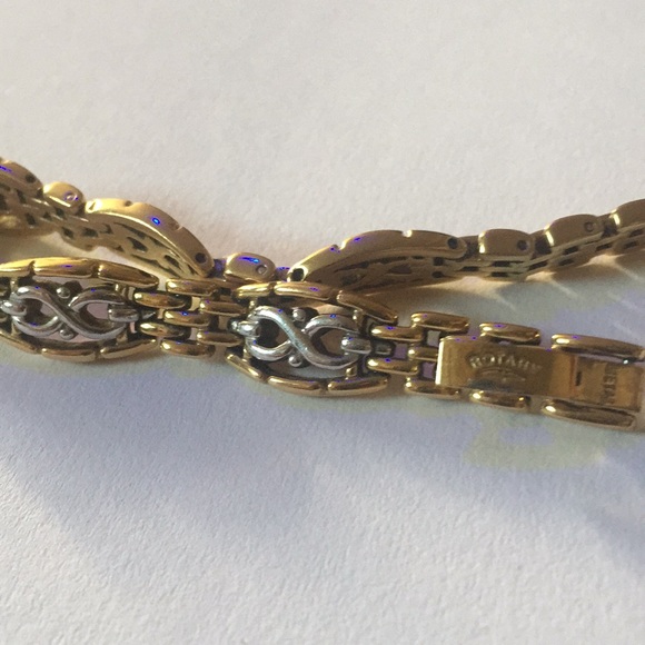 Vintage UK 80s Gold 3 Bracelet Set / Watchbands - Picture 6 of 10